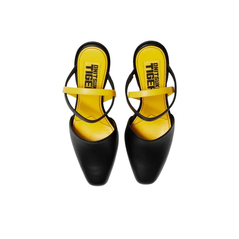 Onitsuka Tiger Fairia Black Sunflower Yellow Women's-2