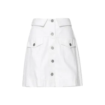 MASFER.SU Denim Short Skirts Women's White