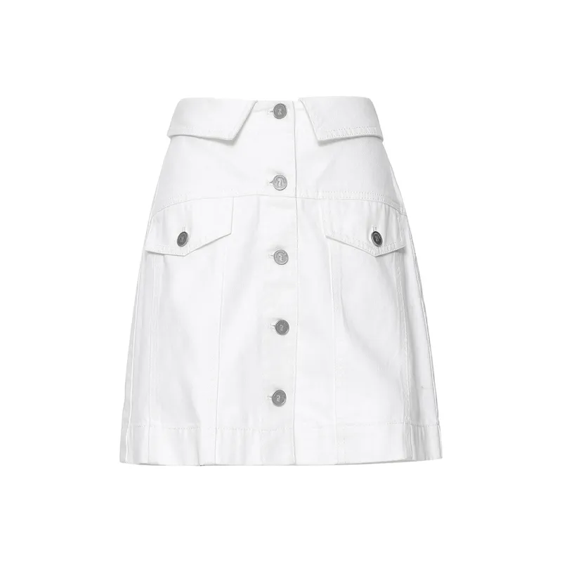MASFER.SU Denim Short Skirts Women's White-0