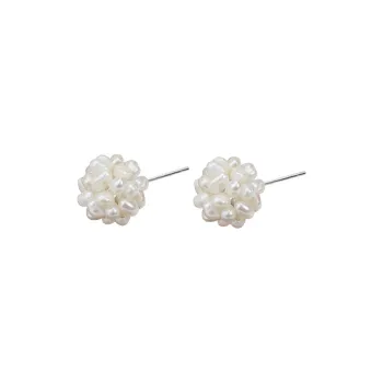 NATURALLYJOJO Baroque Freshwater Pearls Earrings Women's White