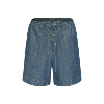 ENNDOU Denim Shorts Women's Retro Blue In Stock