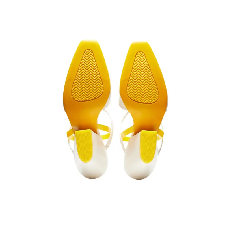 Onitsuka Tiger Fairia White Sunflower Yellow Women's-4