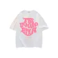 White (Pink Text)
