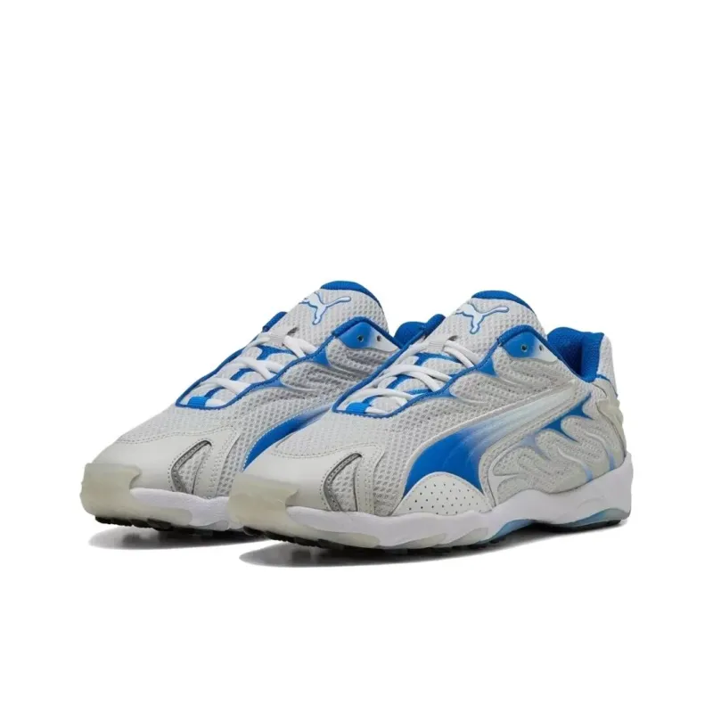 PUMA Inhale Anti Slip Wear Resistant Low Top Running Shoes Unisex Gray Blue-2