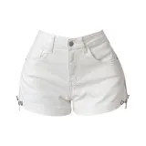 White Denim Shorts