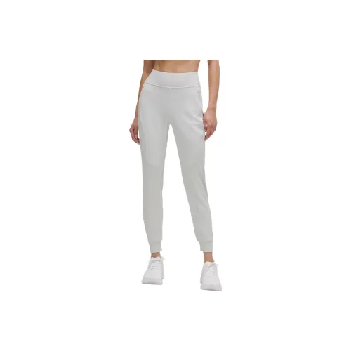 Lululemon High Rise Cold Weather Running Jogger Full Length Sports Pants Women's Steam Smoke