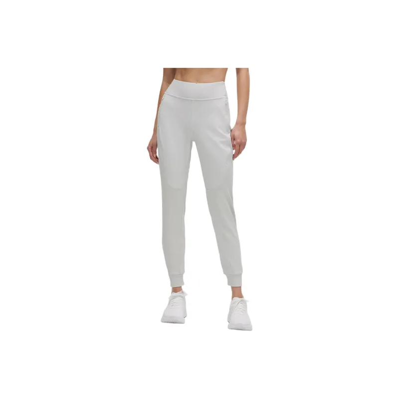 Lululemon High Rise Cold Weather Running Jogger Full Length Sports Pants Women's Steam Smoke-0