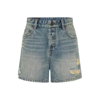 MO&CO Denim Shorts Women's Denim Blue