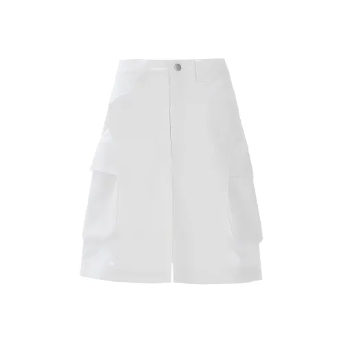 Wen Shan Denim Shorts Women's White