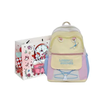 MOM'S HELPER Polyester Backpack Women's Pink/Purple/Blue/Black