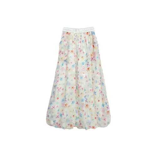 KYKW Casual Long Skirt Women's Multicolor