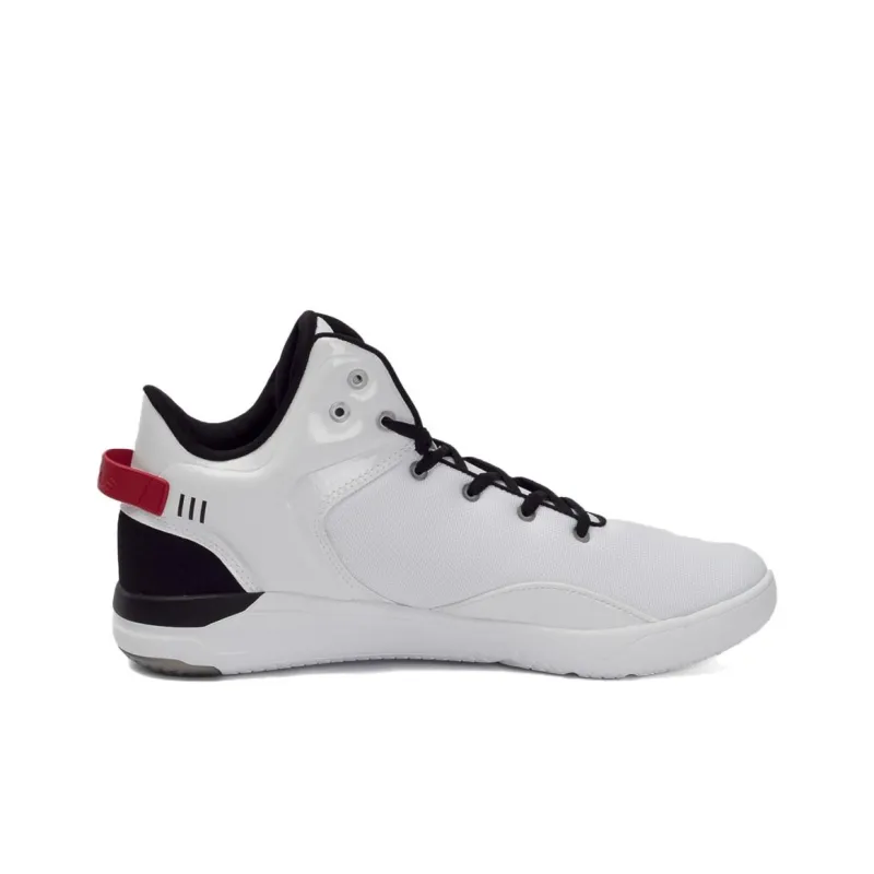 Adidas Cloudfoam Cushioning, Wear Resistant High Top Casual Shoes Men's White Black-1