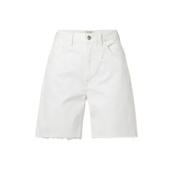 NILI LOTAN Denim Shorts Women's White