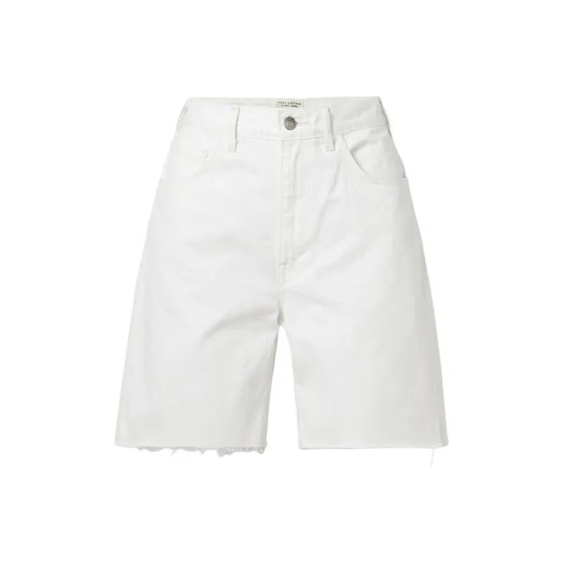 NILI LOTAN Denim Shorts Women's White-0