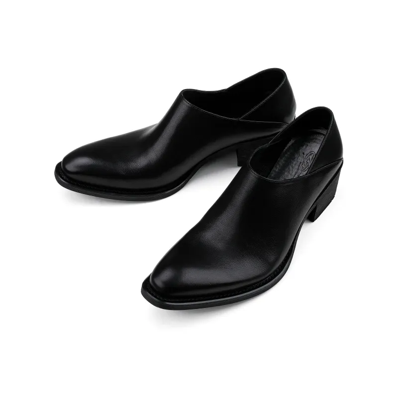 HANQIAORIJI Broken Cocoon Series Men's Casual Shoes Black-1