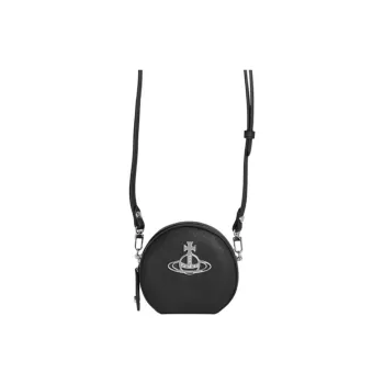 Vivienne Westwood Saffiano Leather Crossbody Bag Mini Women's Black