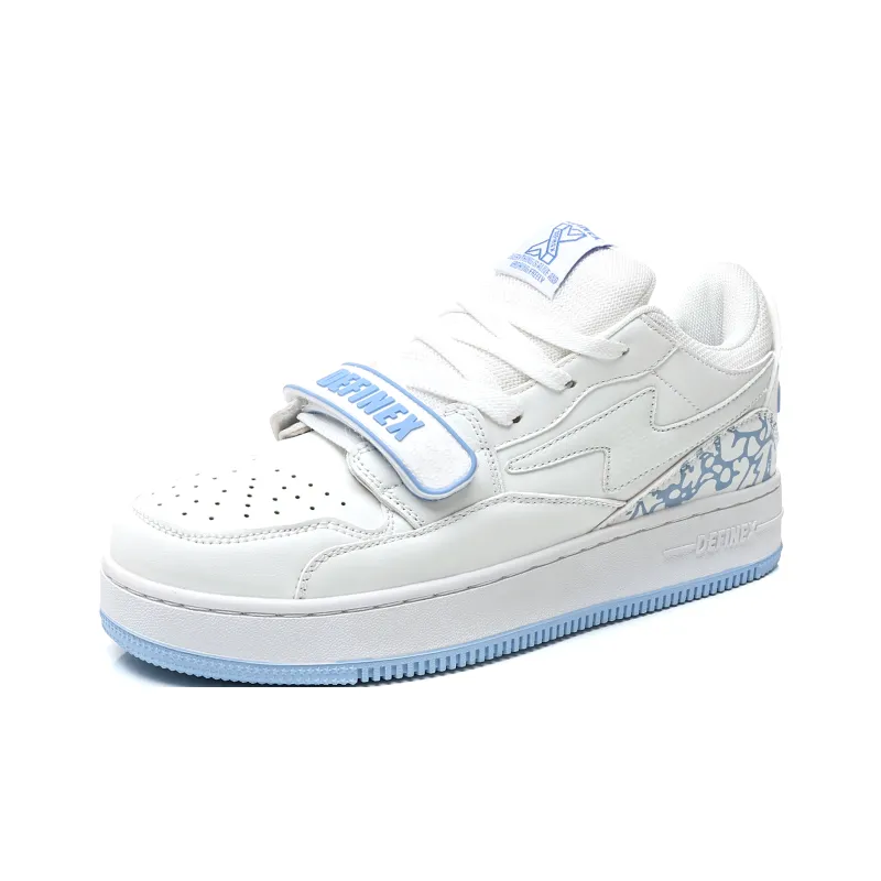 DEFINEX Low-Top Skateboard Shoes Unisex White-32