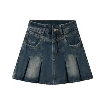 Honey Denim Short Skirts Women's Vintage Blue