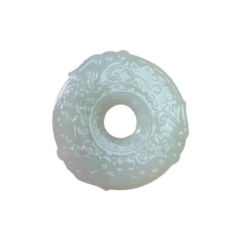 BUDOUXIAOAI Handlebar Piece White Jade/Pale Greenish White Jade Unisex