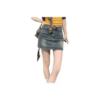 FOREVER 21 Denim Short Skirts Women's Blue