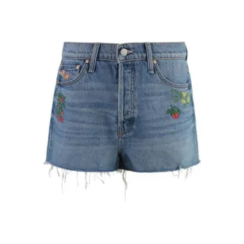 MOTHER The Ditcher Frayed DenimShorts