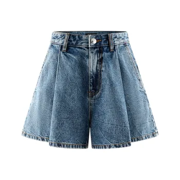 A21 Denim Shorts Women's Light Medium Blue