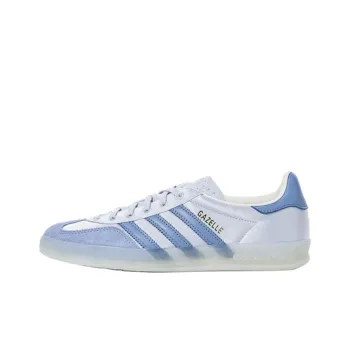 Adidas Originals GAZELLE INDOOR Anti Slip Wear Resistant Low Top Skateboard Shoes Women's Blue