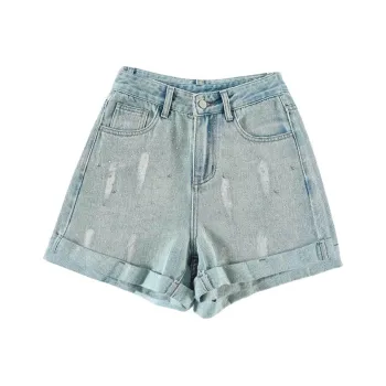 FAWENXIANGZI Denim Shorts Women's