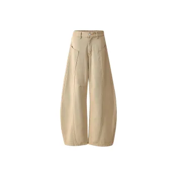 Wen Shan Jeans Women's Apricot