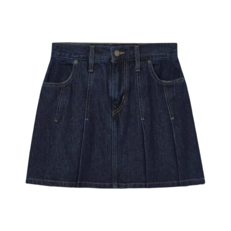 Levi's Denim Short Skirts Women's Dark Blue-0