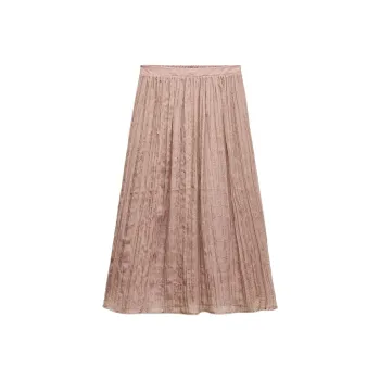 ZARA Casual Long Skirts Women's Pink