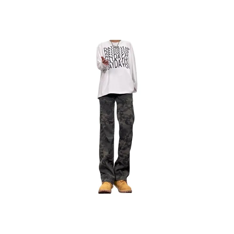 Lulifama Jeans Unisex Camouflage-0