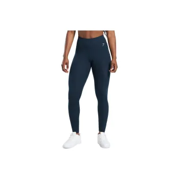 GYMSHARK Cotton Leggings Athletic Trousers Women's Dark Blue