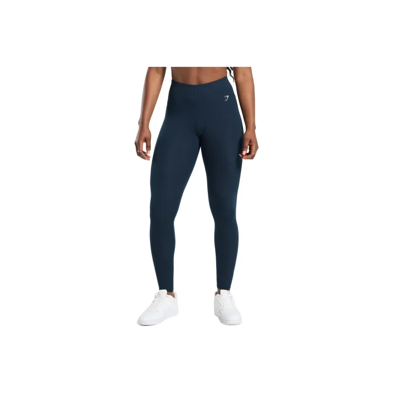 GYMSHARK Cotton Leggings Athletic Trousers Women's Dark Blue-0
