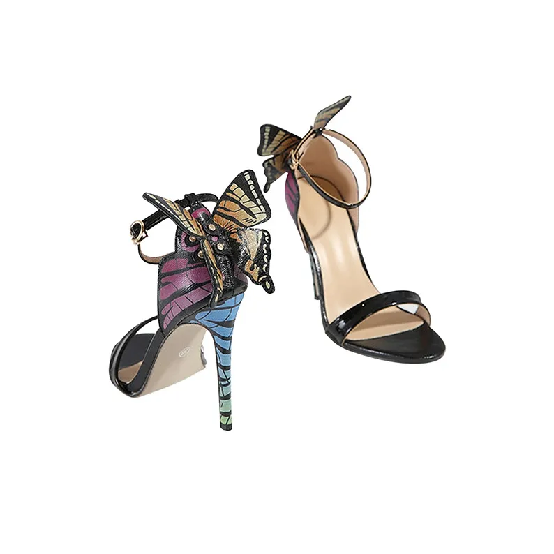 MABEL&CO One Strap Sandals 11.5cm Women's Black-3