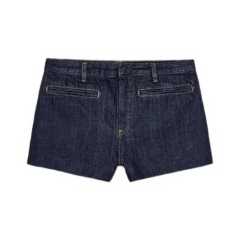 ZARA ZW Series Denim Shorts Women's Blue