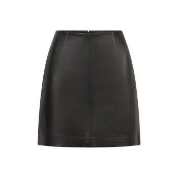 Rouje TILLY SKIRT Leather Short Skirts Women's Black