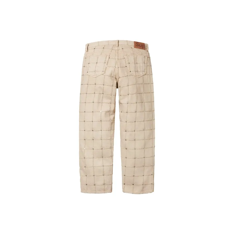 Supreme Studded Seam Loose Fit Jean-5