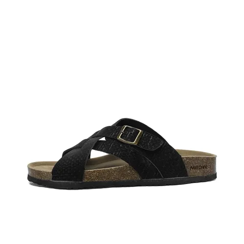 MIIOW Slide Slippers Men Green/Gray/Black