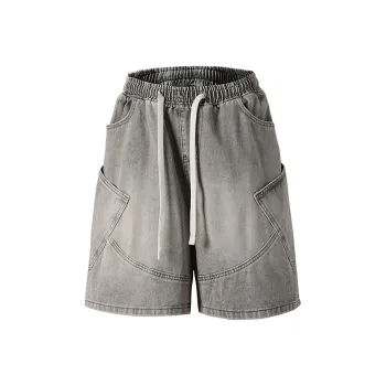 Warrior Ride The Wind Collection Open Ended Smile Collection Denim Shorts Unisex