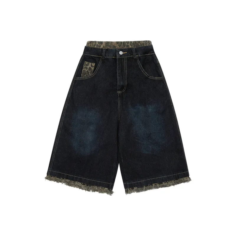 VINMUK Denim Shorts Unisex Blue-0