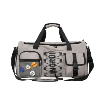 Yalu Nylon Travel Bag Unisex Black/Gray/Green