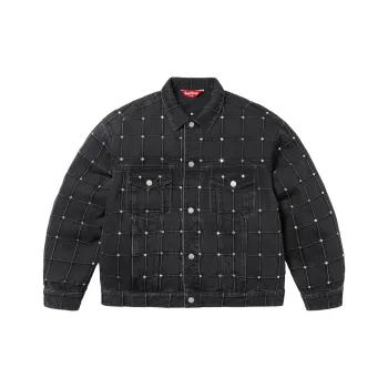 Supreme Studded Seam Denim Trucker Jacket