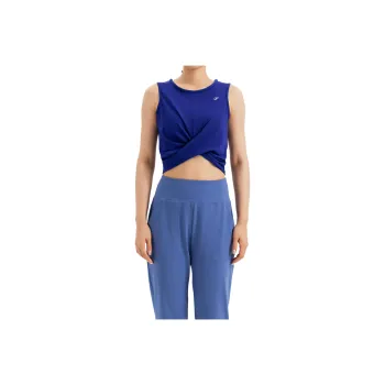 DECATHLON KIMJALY DYN TOP CROP Sport Vests Women's Midnight Blue