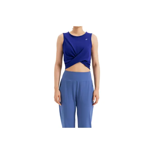 DECATHLON KIMJALY DYN TOP CROP Sport Vests Women's Midnight Blue