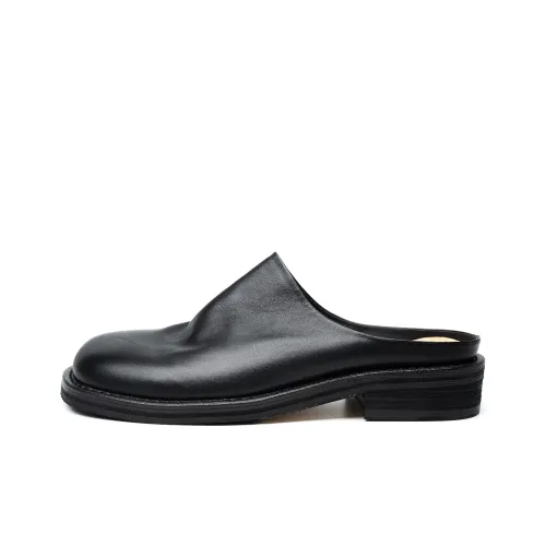 FED EVA Rubber Sole Odor Resistant, Abrasion Resistant Closed Toe Slippers Men's Black