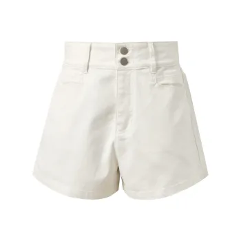 3COLOUR Denim Shorts Women's Pearl White