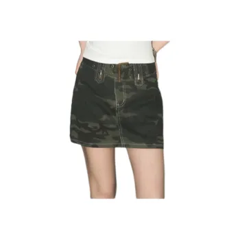FOREVER 21 Denim Short Skirts Women's Camouflage