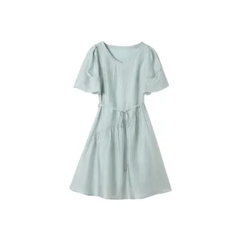 Hang Yi Court Short Sleeved Dress Women's