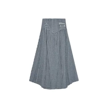 GANNI Checkered Skirt